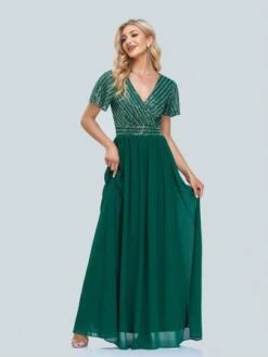 Contrast Sequin Formal Dress -Curated Swimwear 16800054495d8536dd28979c08947f01fadff9f0ae thumbnail 405x552