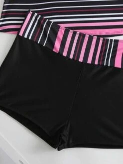 Striped Shorts Bikini Swimsuit -Curated Swimwear 16800506243e916624384d72393f8b21c7a417b34f thumbnail 405x552