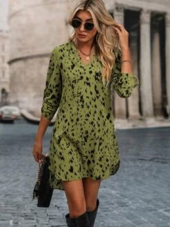 SHEIN Clasi Allover Print Roll Up Sleeve Dress -Curated Swimwear 1680159565f10dcd413014f3b49eb16bbc44b2df9e thumbnail 405x552