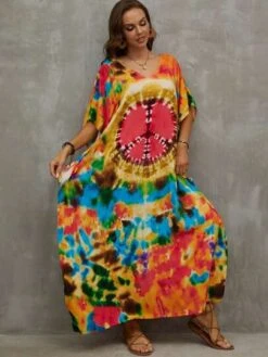 Tie Dye Cover Up Dress -Curated Swimwear 1680160168a5731708c54a75534d9c4e4233d8b553 thumbnail 405x552