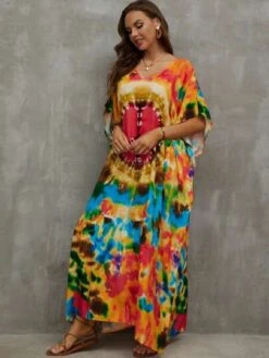 Tie Dye Cover Up Dress -Curated Swimwear 16801601804807654a73e01595f40bea65f08599a9 thumbnail 405x552