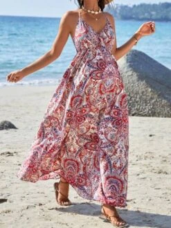 SHEIN Maternity Floral Print Cami Dress