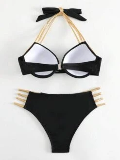 BOUDOIRCORE Contrast Binding Push Up Bikini Swimsuit -Curated Swimwear 168022641288e329487669799bb9aa22d2349a6108 thumbnail 405x552