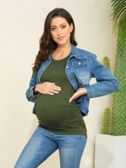 Maternity Ruched Tank Top -Curated Swimwear 1680508803a9e0d8e506e055552ce3b9693045c34f thumbnail 405x552