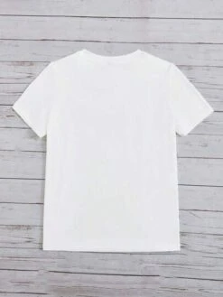 SHEIN Maternity Cartoon & Slogan Graphic Tee