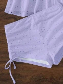 Eyelet Embroidery Scallop Trim Push Up Shorts Bikini Swimsuit -Curated Swimwear 168074498682f00f4f55ec7427211c4f9d4ff9e6a3 thumbnail 405x552