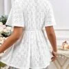 SHEIN Maternity Eyelet Embroidery Butterfly Sleeve Knot Front Peplum Blouse -Curated Swimwear 16807544496bec534ee5657d557d6dd38e67c4b63d thumbnail 405x552