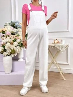 SHEIN Maternity Patched Pocket Pinafore Jumpsuit Without Tee -Curated Swimwear 1680754663bc7fee8ff5dfc50823d3530c67b2c343 thumbnail 405x552