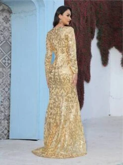 Mermaid Hem Sequin Formal Dress