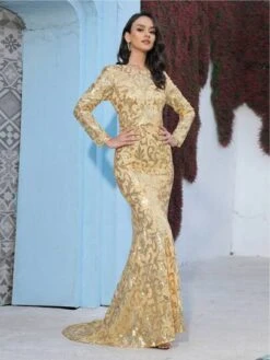 Mermaid Hem Sequin Formal Dress -Curated Swimwear 168078017783f5c57cf832aa62e3fdca8bff4d888a thumbnail 405x552