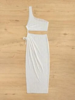 One Shoulder Drawstring Side Cover Up -Curated Swimwear 168086424771181781d4d8febcf21b5c49cadc8697 thumbnail 405x552