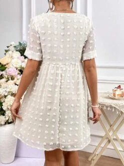 SHEIN Maternity Swiss Dot Smock Dress