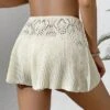 SHEIN Drawstring Front Hollow Out Cover Up Shorts -Curated Swimwear 16810911836a1a9c10169f4a2bf039a6ad8d06ab5c thumbnail 405x552