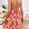 SHEIN Maternity Allover Floral Print Lace Up Backless Cami Dress -Curated Swimwear 1681092068eaf65683273997136f2fdc8b2f8580f0 thumbnail 405x552