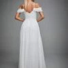 Cold Shoulder Maxi Chiffon Wedding Dress