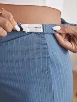 SHEIN Maternity Adjustable Waist Split Thigh Rib-knit Pencil Skirt -Curated Swimwear 1681137270f8e79ecc08e4fbe6ae51bdaad2892e78 thumbnail 405x552