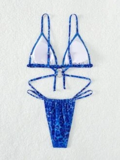 Leopard Print Tie Back Triangle ThongOne Piece Swimsuit -Curated Swimwear 16811958416b7cbd57654906f2b0bfe885d5939fe7 thumbnail 405x552