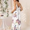 DEARCASE Maternity Floral Print Wide Leg Jumpsuit