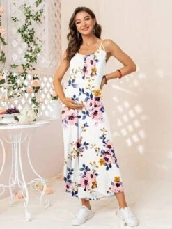 DEARCASE Maternity Floral Print Wide Leg Jumpsuit -Curated Swimwear 16812044693f8362fa76ea37fe19a76568eed6cc1c thumbnail 405x552