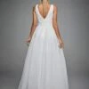 Plunging Neck Floor Length Wedding Dress -Curated Swimwear 16813020028899304d258e47bdbd2df16d74e3dda7 thumbnail 405x552