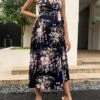 SHEIN Maternity Floral Print Nursing Cami Dress -Curated Swimwear 1681354231671c18771aafa06c1e80edd9fb669387 thumbnail 405x552