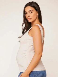 SHEIN BASICS Maternity Solid Tank Top