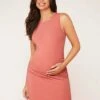 SHEIN BASICS Maternity Solid Bodycon Tank Dress -Curated Swimwear 16813576529ce2ce5777779b9bb88efa01443b3a1a thumbnail 405x552