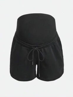 SHEIN BASICS Maternity 100% Cotton Drawstring Waist Slant Pocket Shorts -Curated Swimwear 16813592446e4c7514a71b54dca1722fd201a7db7e thumbnail 405x552