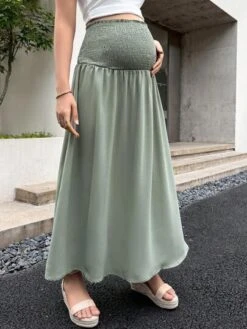 SHEIN Maternity Two Way Wear Wideband Waist Flare Skirt -Curated Swimwear 1681462096bba5da4c7e8bba760b508fbe171d1fb0 thumbnail 405x552