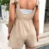 SHEIN Maternity Solid Knot Shoulder Romper Without Tube Top -Curated Swimwear 168152106330c3faaa706e10b337d4f91d4c6c9db6 thumbnail 405x552