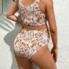 SHEIN Maternity Floral Print High Waisted Smocked Bikini Swimsuit -Curated Swimwear 1681708771525d2013490f8ad2dcc24e87e3897863 thumbnail 405x552