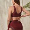 SHEIN Maternity Rib-knit Bikini Swimsuit With Beach Skirt -Curated Swimwear 16817087849c42e70dbe392f203238fdb71f413821 thumbnail 405x552