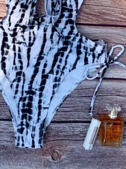 Tie Dye Print Cut Out Tie Side Halter Neck Backless One Piece Swimsuit -Curated Swimwear 1681718294dd96afbf4532fd3d9dec1535f7981fd1 thumbnail 405x552