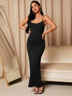 SHEIN Maternity Solid Cami Dress -Curated Swimwear 1681720389ca57f6dcf459a06066b184332339ef59 thumbnail 405x552