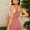 SHEIN Maternity Drawstring Waist Overall Romper -Curated Swimwear 16817218865a5f56300454c8c29c512c2929b2577d thumbnail 405x552