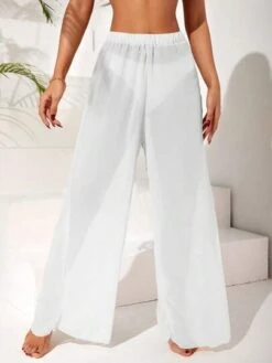 Solid Sheer Mesh Cover Up Pants -Curated Swimwear 168195984946cd080a2932fe100bb4ef18f7aa0172 thumbnail 405x552