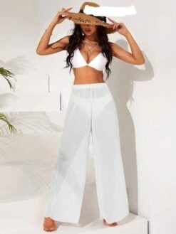 Solid Sheer Mesh Cover Up Pants -Curated Swimwear 1681959856f9f4b6c7e39ebfe9c751e83386bae4b7 thumbnail 405x552