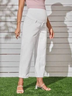 SHEIN Maternity Adjustable Wideband Waist Straight Leg Jeans -Curated Swimwear 16819759443b6a4bb6ec2536e23b3da60049685976 thumbnail 405x552