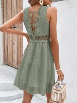 SHEIN Frenchy Guipure Lace Insert A-line Dress -Curated Swimwear 16819786733854a07296dfda674a9e417f6774caf0 thumbnail 405x552