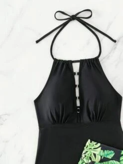 Tropical Print Halter Bikini Swimsuit -Curated Swimwear 16823020914c5df1e70f1e80209396aa0f50412233 thumbnail 405x552