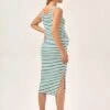 SHEIN BASICS Maternity Striped Split Hem Tank Dress -Curated Swimwear 168230954517d98d5542b356e9cbf5269707e45101 thumbnail 405x552