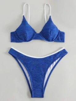 Contrast Binding Underwire Bikini Swimsuit -Curated Swimwear 1682333984e98f9e9aa86b9ed7bd68a796c87eb58b thumbnail 405x552