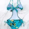 Tropical Print Cut Out Tie Side One Piece Swimsuit -Curated Swimwear 1682592244c46fe0eb7bac740081a9b0f70574fd57 thumbnail 405x552