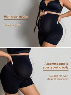 Maternity Ultra Comfort Seamless Over Belly Support Shorts -Curated Swimwear 16826487709e194ad595eef34534b518c6e61e3ba6 thumbnail 405x552