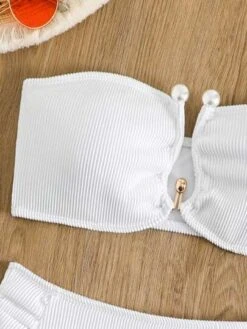 Ribbed Knit Bandeau Bikini Swimsuit -Curated Swimwear 168298934239f168071f9a3e5adc7db48138e8314b thumbnail 405x552