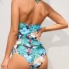SHEIN Maternity Tropical Print Ruffle Trim Halter One Piece Swimsuit -Curated Swimwear 168325360871c37b7a91cb5c7be394b5937d40cc16 thumbnail 405x552