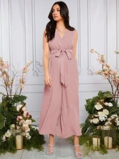 SHEIN Maternity Swiss Dot Belted Jumpsuit -Curated Swimwear 1683257522fde08388c29ea612d941ae02b073ecbc thumbnail 405x552