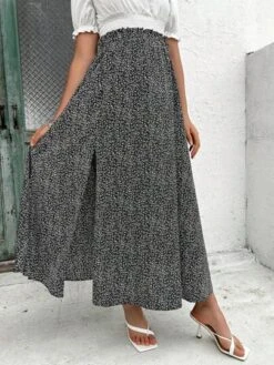 SHEIN Maternity Ditsy Floral Print Split Thigh Skirt -Curated Swimwear 1683268675bd70659b70bf4370663c2462bae7b4ee thumbnail 405x552