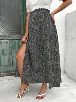 SHEIN Maternity Ditsy Floral Print Split Thigh Skirt -Curated Swimwear 168326867879f819b52125e513413e80cbf7df46ee thumbnail 405x552