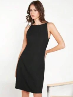 SHEIN BIZwear Solid Tank Dress Workwear -Curated Swimwear 16833548601f42d1c83b3e141a09374e79f1d6f8ab thumbnail 405x552